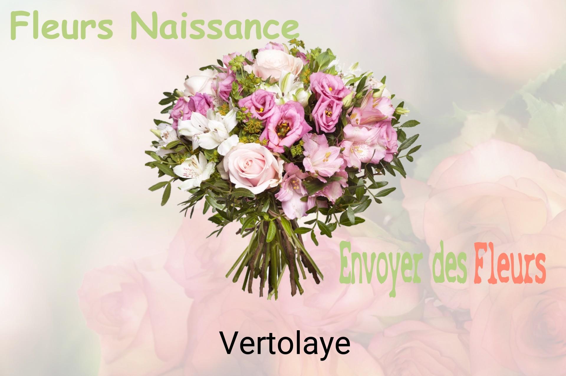 Bouquet de fleurs de naissance livré à Vertolaye